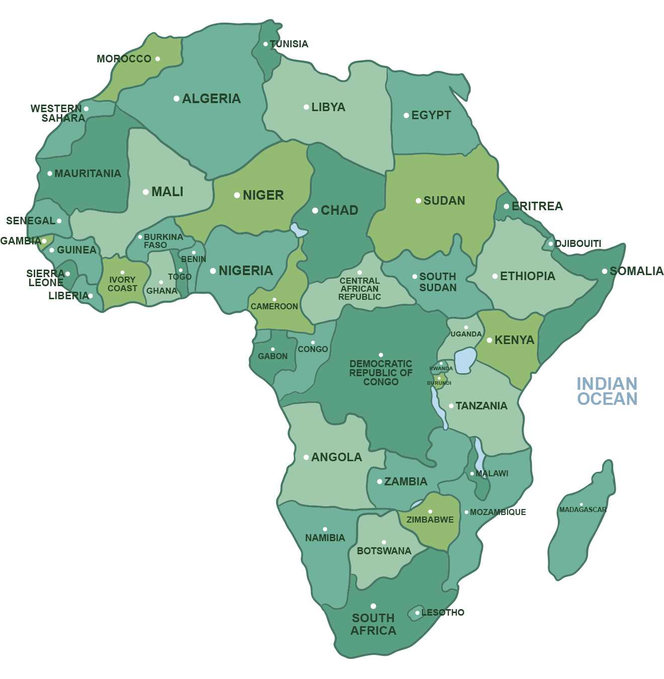 Africa map